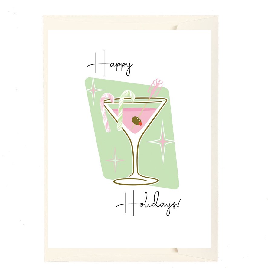 Happy Holidays! Cocktail Card
