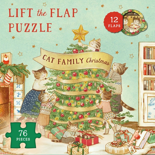 Cat Family Christmas Lift-The-Flap Puzzle