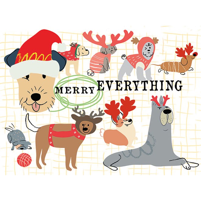 Happy Reindeer Holiday Card