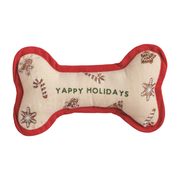 Embroidered Dog Bone - Yappy Holidays