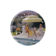 Yellow Umbrella Glass Coaster - Just Fabulous Palm Springs