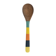 Enameled Wood Mango Spoon - Yellow Multicolor - Just Fabulous Palm Springs