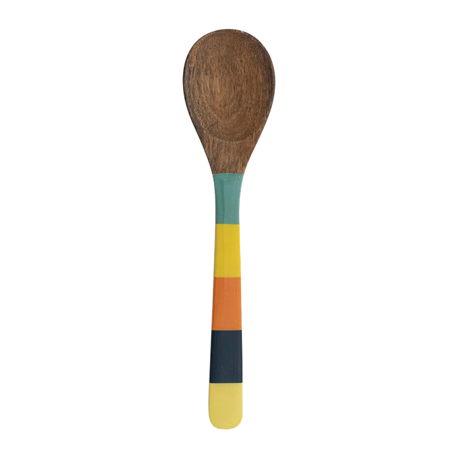 Enameled Wood Mango Spoon - Yellow Multicolor - Just Fabulous Palm Springs
