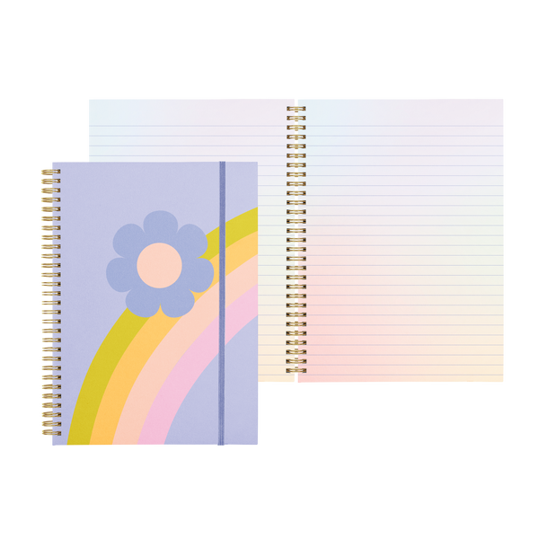 Rainbow Flower Notebook