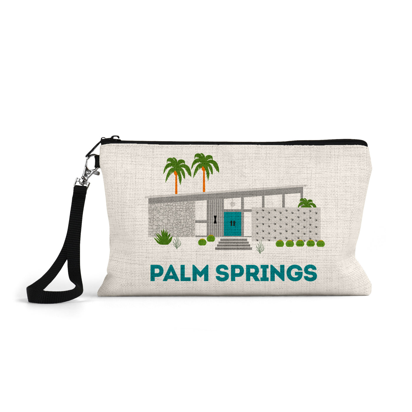 Blue Door Modern House Palm Springs Zipper Pouch - Just Fabulous Palm Springs