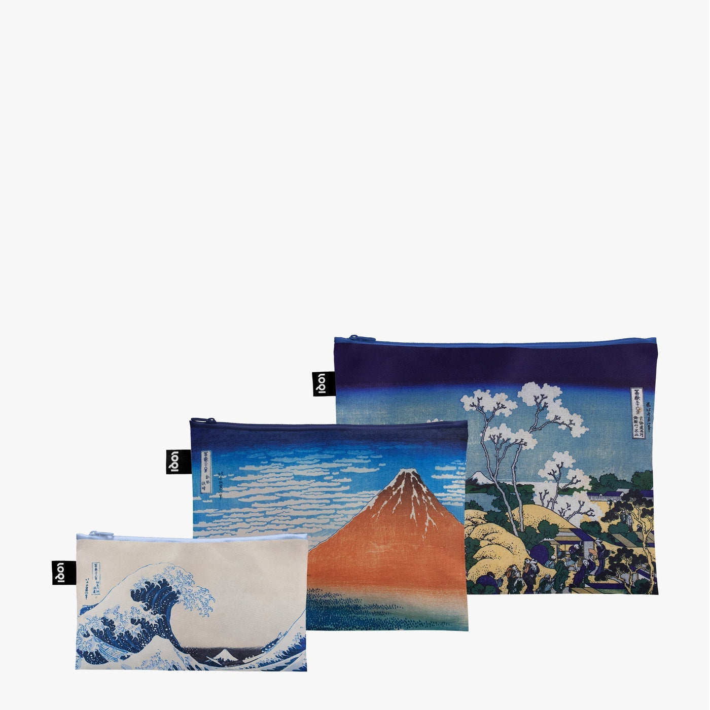 Katsushika Hokusai Zip Pockets Set