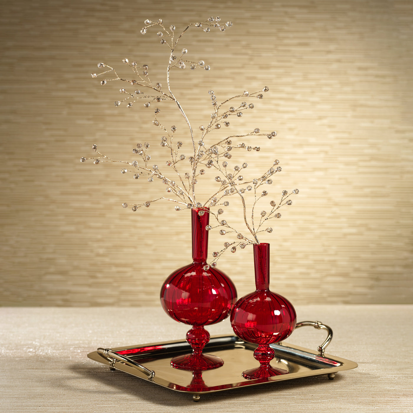 Beaded Glass Berry Branch