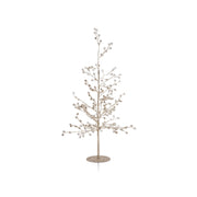 Clear & Gold Beaded Glass Berry Tree - Small - 19"