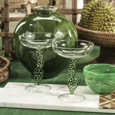 Climbing Cacti Cocktail Glass