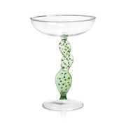 Climbing Cacti Cocktail Glass - Green
