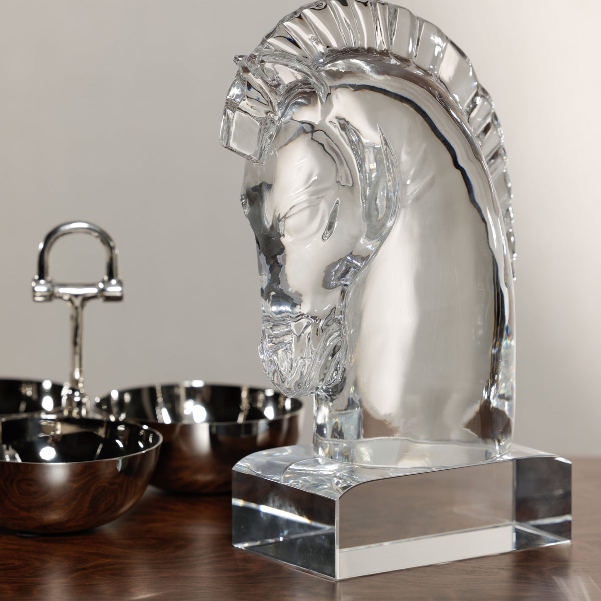 Heritage Crystal Horse Head