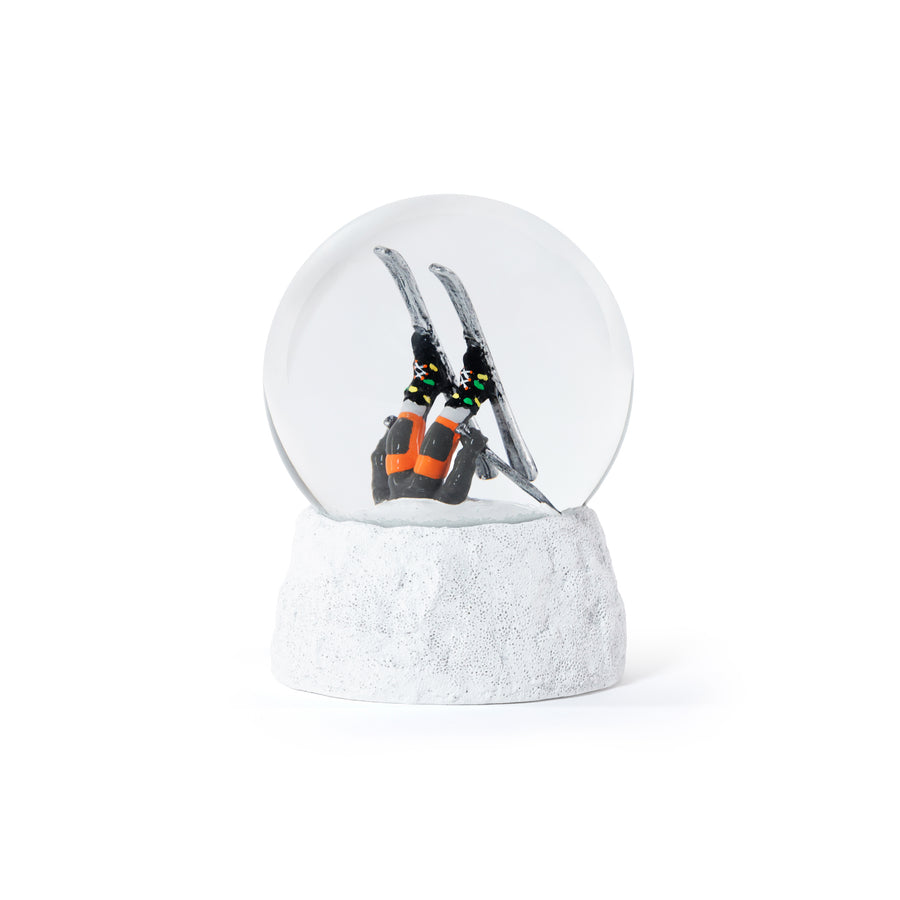 Head In Snow Skier Snow Globe