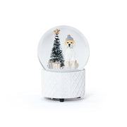 Mountain Dog With Sweater Snow Globe