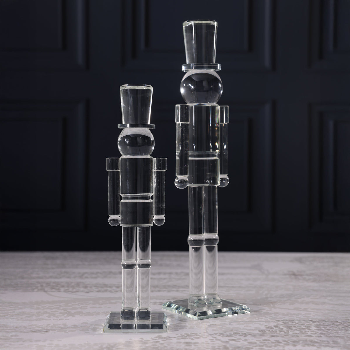 Glass Decor Nutcracker - 16 in