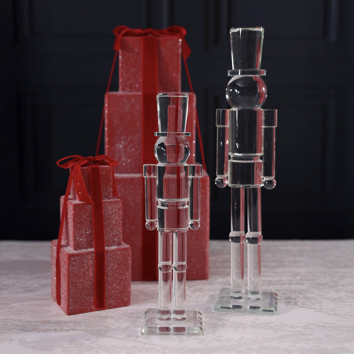 Glass Decor Nutcracker - 16 in
