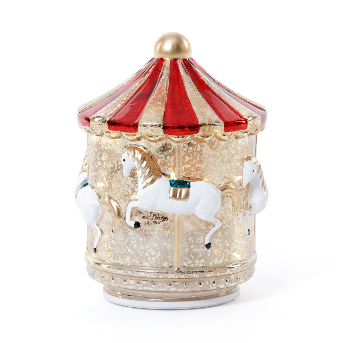 Sparkle Spin LED Red Carousel - Large