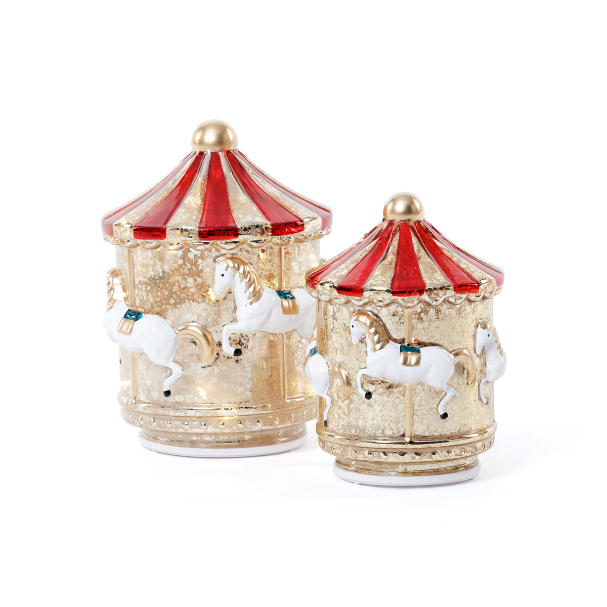 Sparkle Spin LED Red Carousel - Large