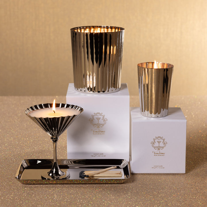 Vendome Martini Scented Candle - Polished Nickel