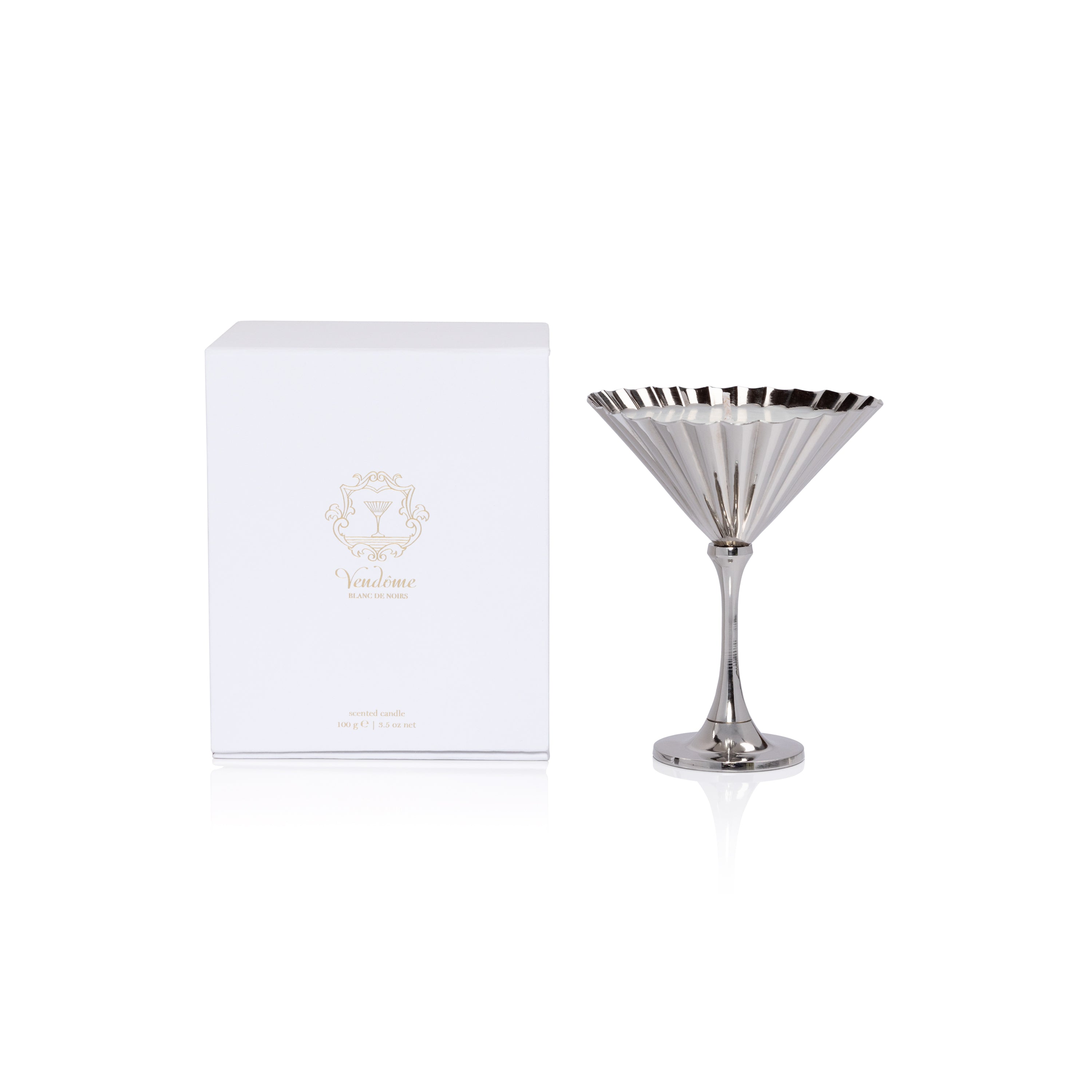 Vendome Martini Scented Candle - Polished Nickel