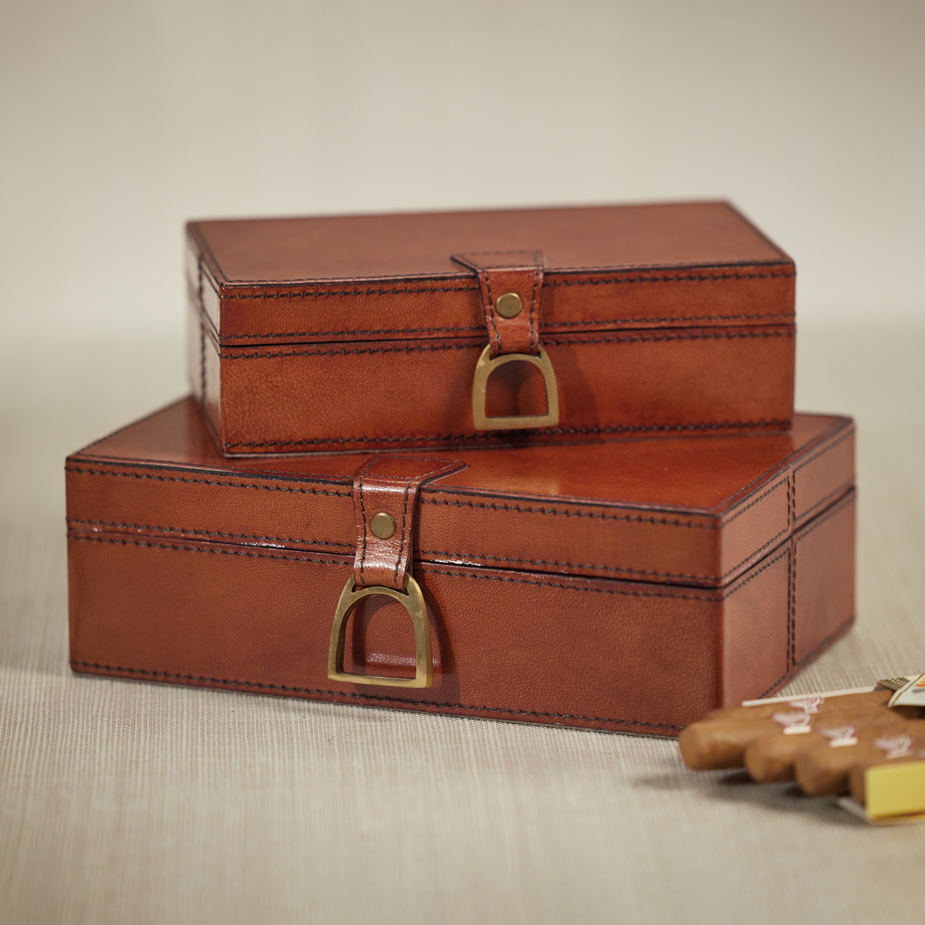 The Connaught Leather Box - Rectangular Large
