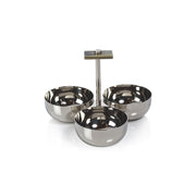 The Berkeley Serving Condiment Set With  Horn Trim