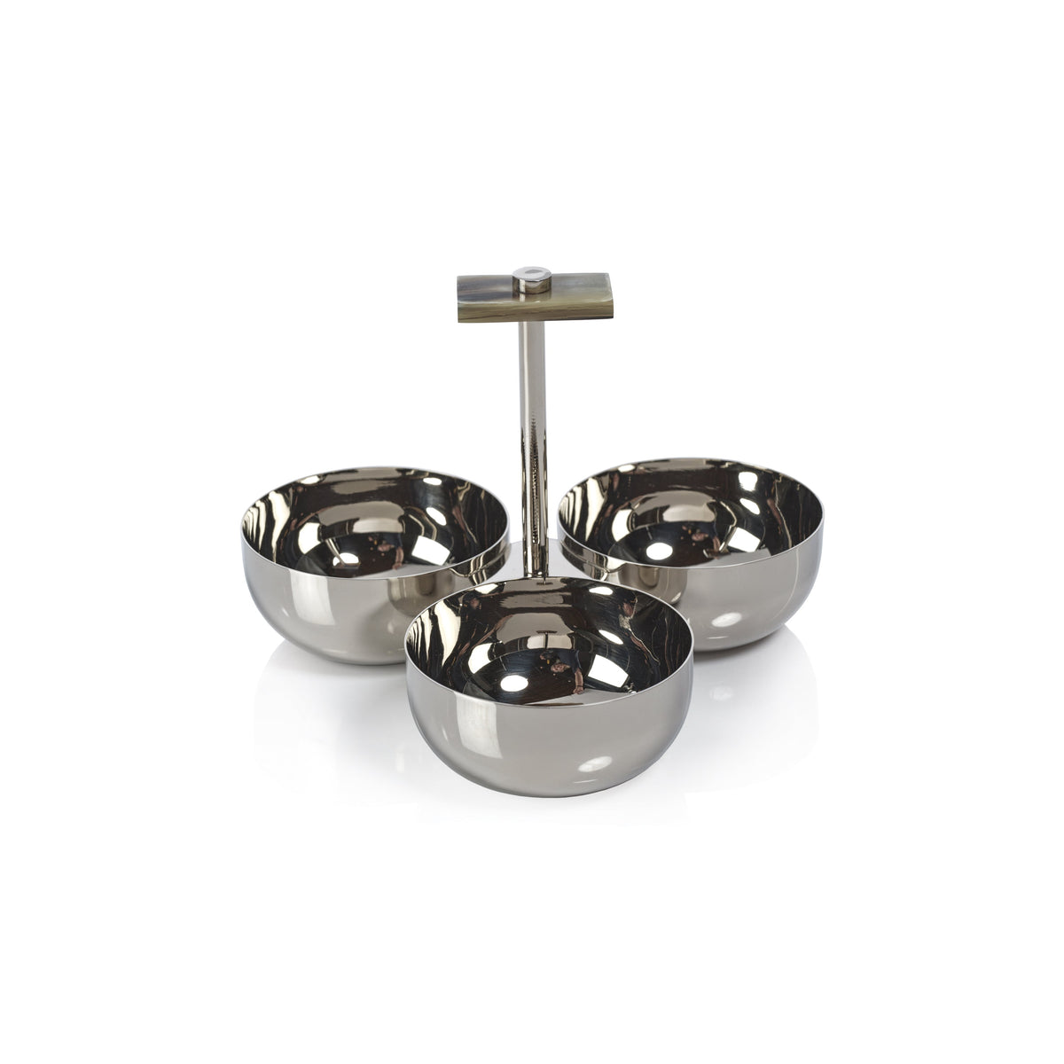 The Berkeley Serving Condiment Set With  Horn Trim