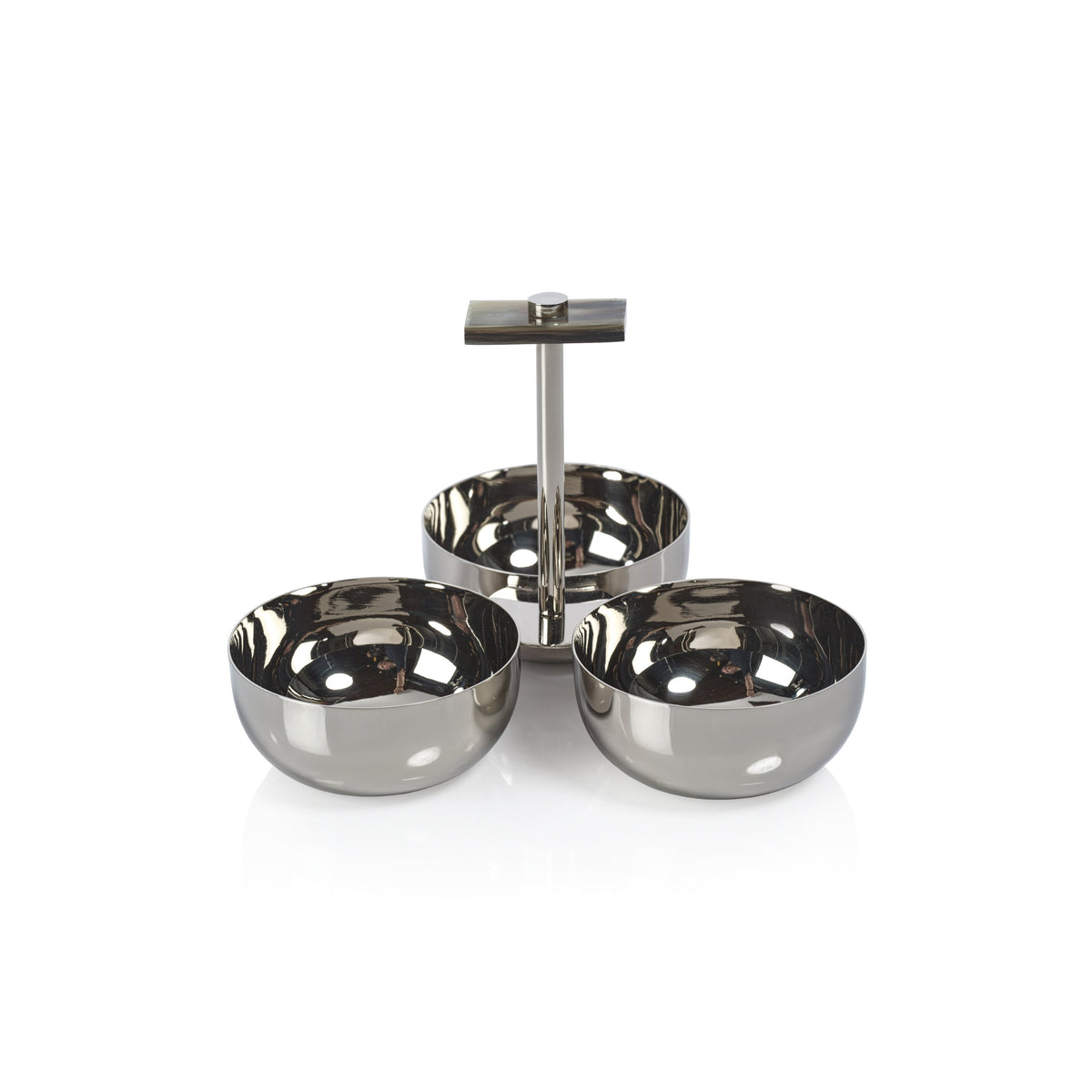 The Berkeley Serving Condiment Set With  Horn Trim
