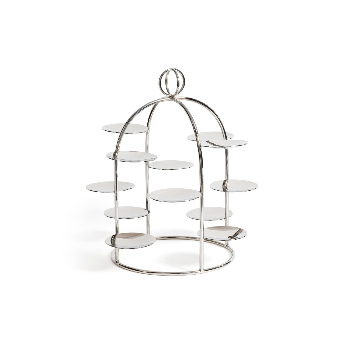 The Grand High Tea Tower 12 Cups - Polished Nickel
