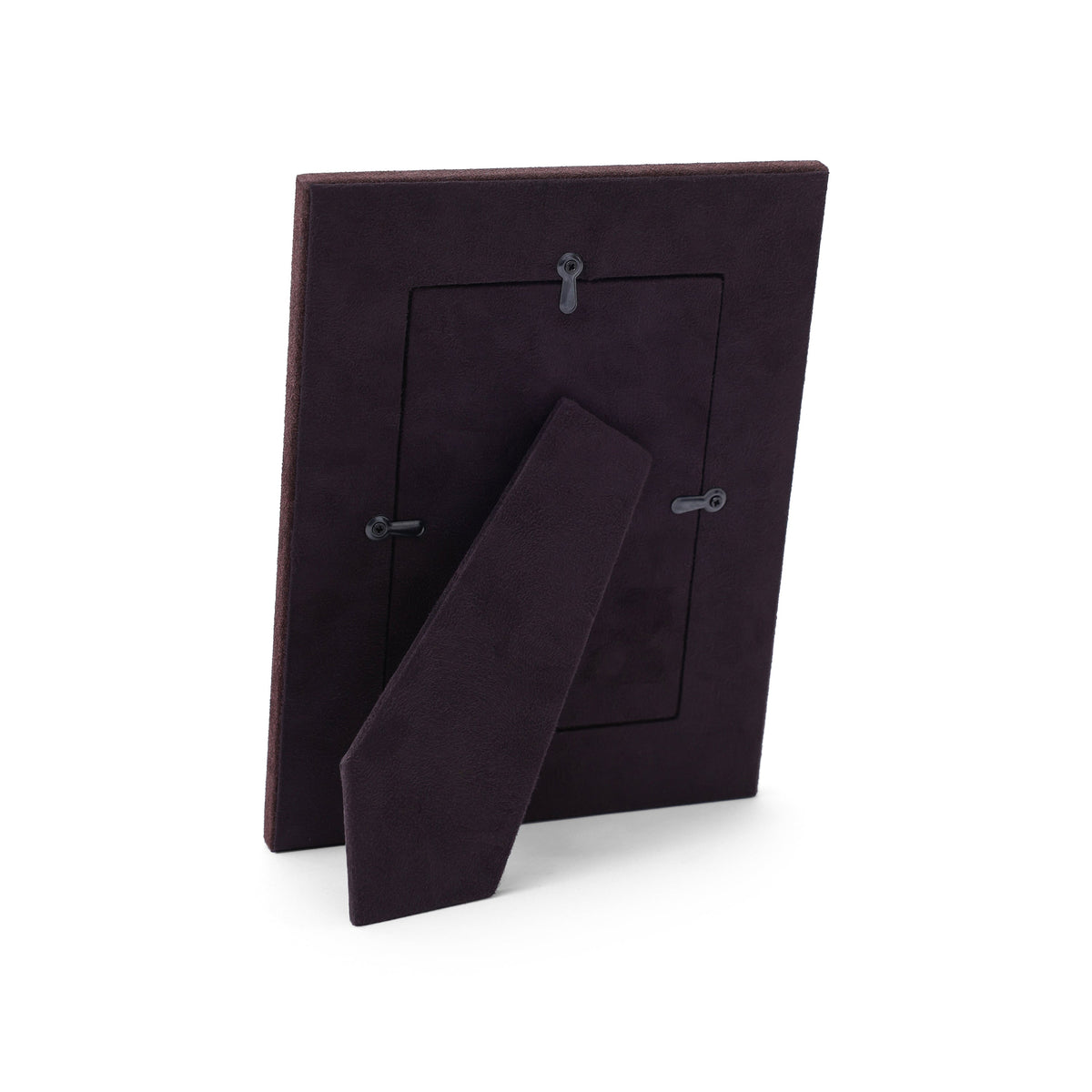 Saint-Gervais Suede Leather Photo Frame - Brown 4" x 6"