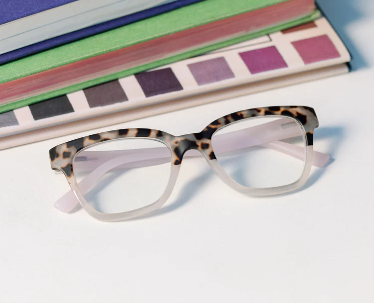 Zoey Reading Glasses - Chai Tortoise/Pink