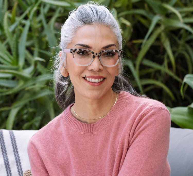Zoey Reading Glasses - Chai Tortoise/Pink