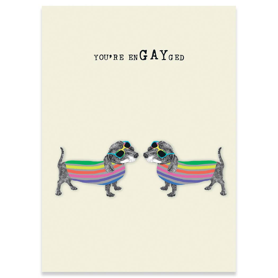 You're EnGayGed Greeting Card - Just Fabulous Palm Springs