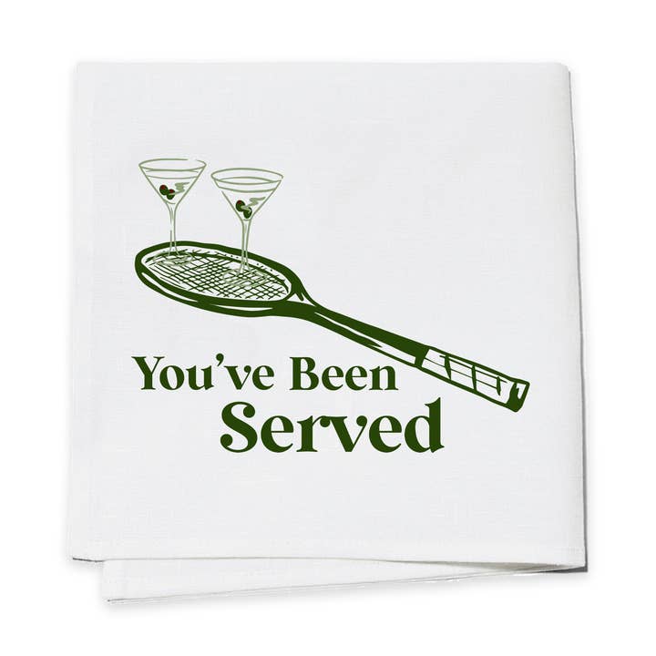 You've Been Served Tennis Cocktail Napkins - Just Fabulous Palm Springs