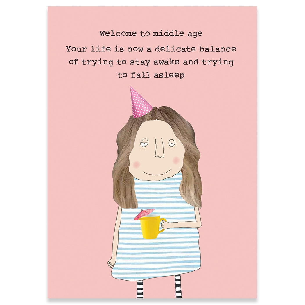 Middle Age Birthday Card - Just Fabulous Palm Springs