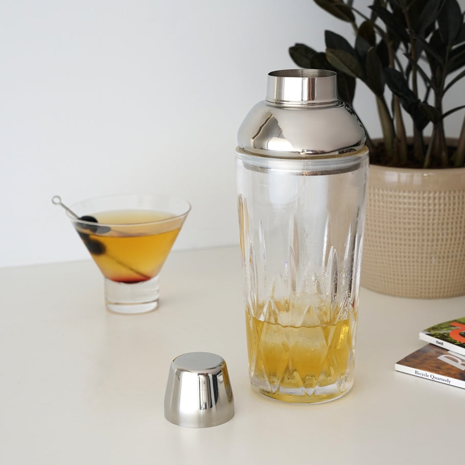 Admiral: Crystal Cocktail Shaker With Strainer