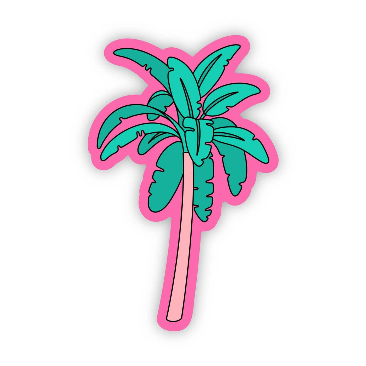 Palm Tree Pink Sticker