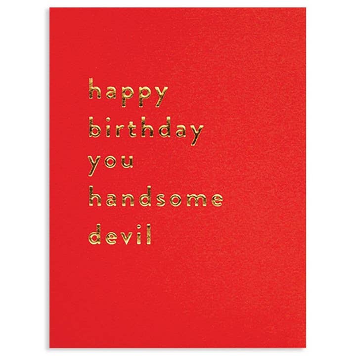 Happy Birthday Handsome Devil Birthday Card - Just Fabulous Palm Springs