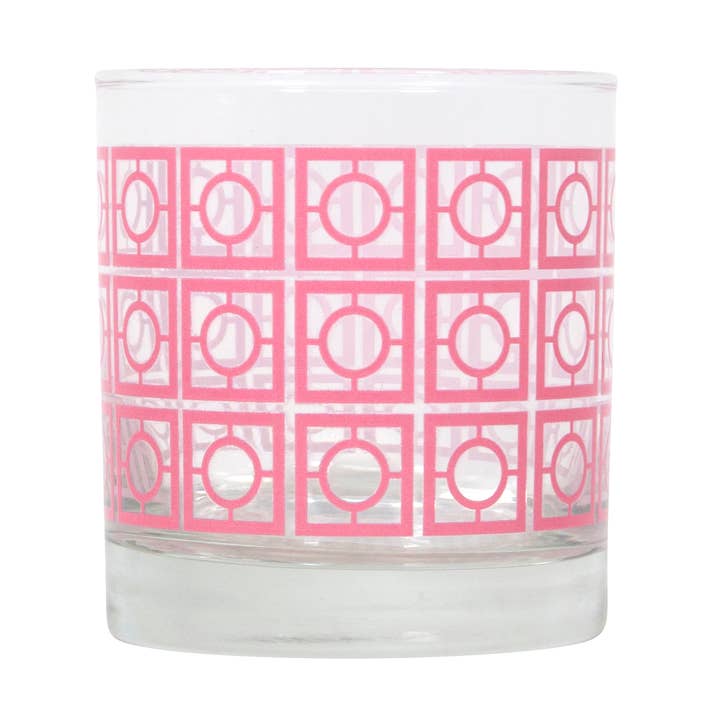 Breezeway Rocks Glass - Coral