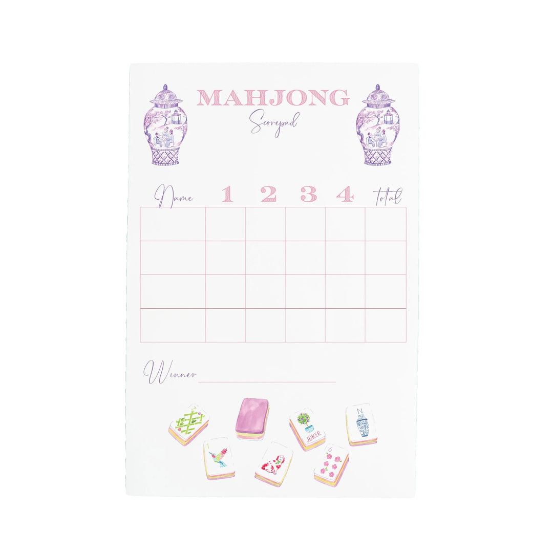 Mahjong Tiles Scorepad
