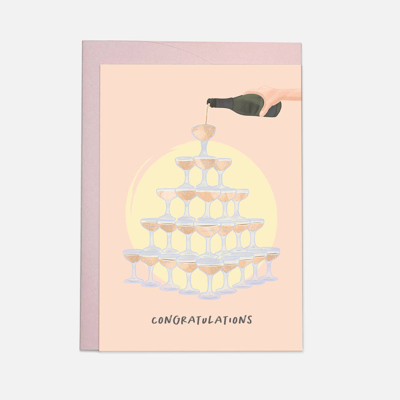 Champagne Tower Greeting Card