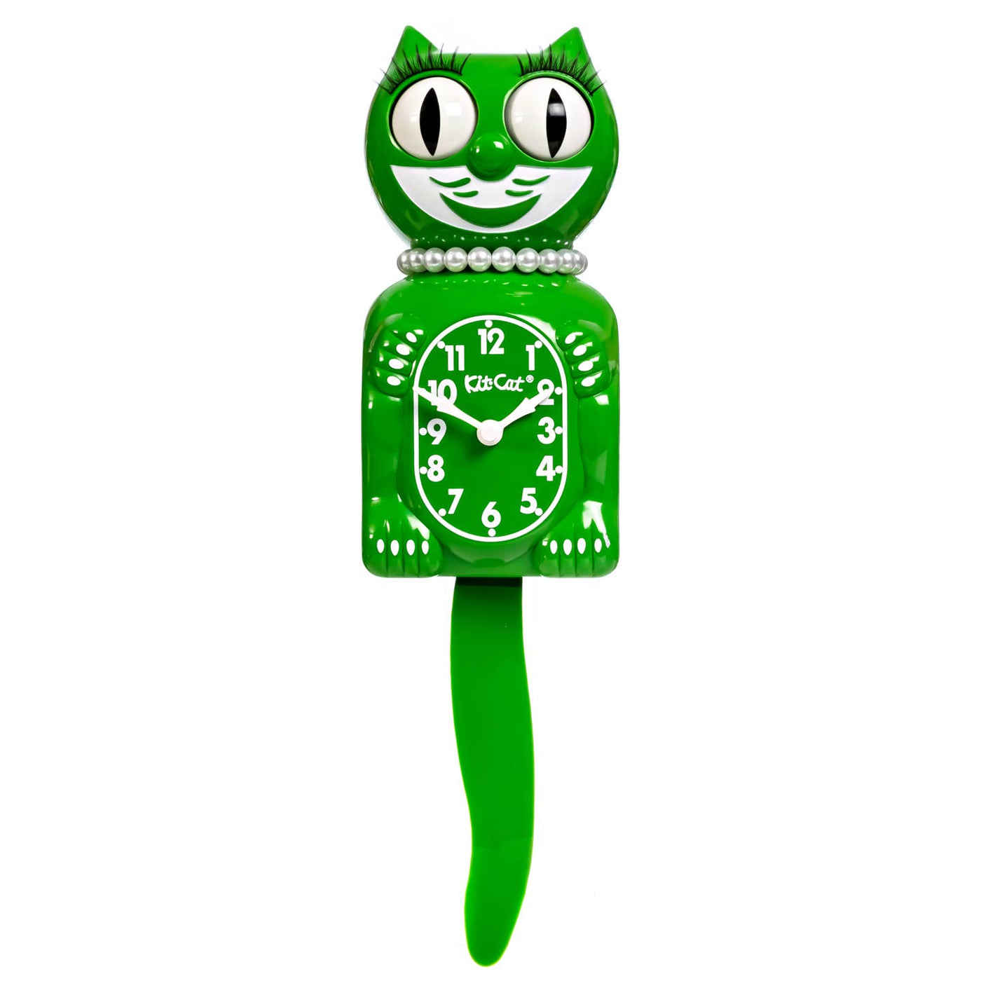 Classic Green Lady Kit Cat Klock