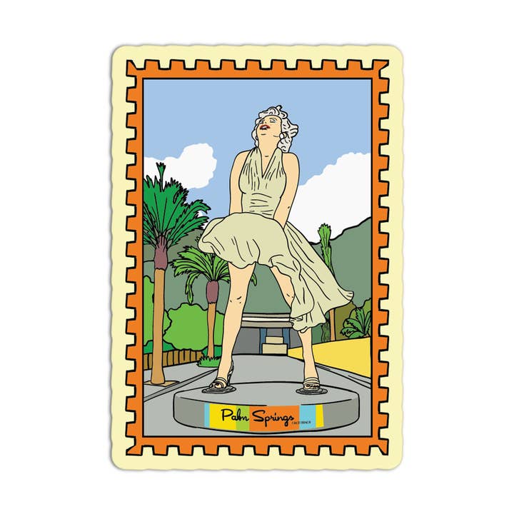 Sticker: Marilyn Monroe Statue - Just Fabulous Palm Springs