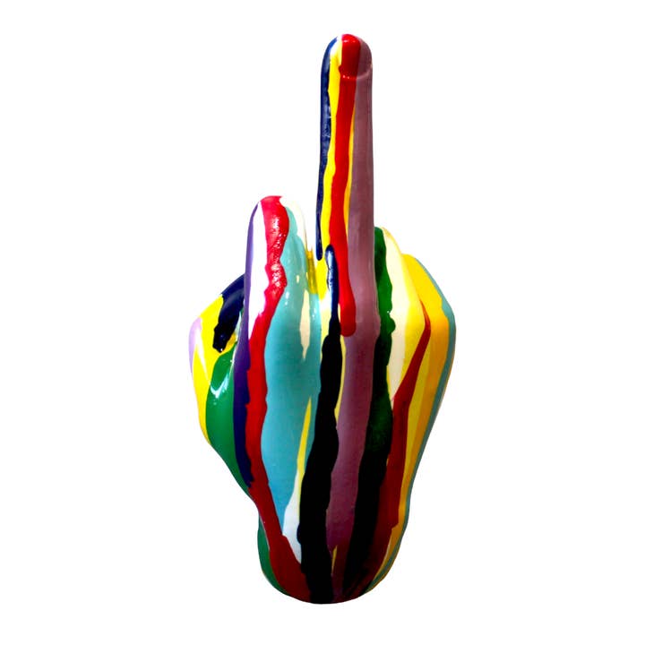 Wall Mount: Graffiti Middle Finger