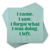 I Came. I Saw. Cocktail Napkins