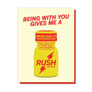 Being With You Gives Me A Rush Greeting Card - Just Fabulous Palm Springs