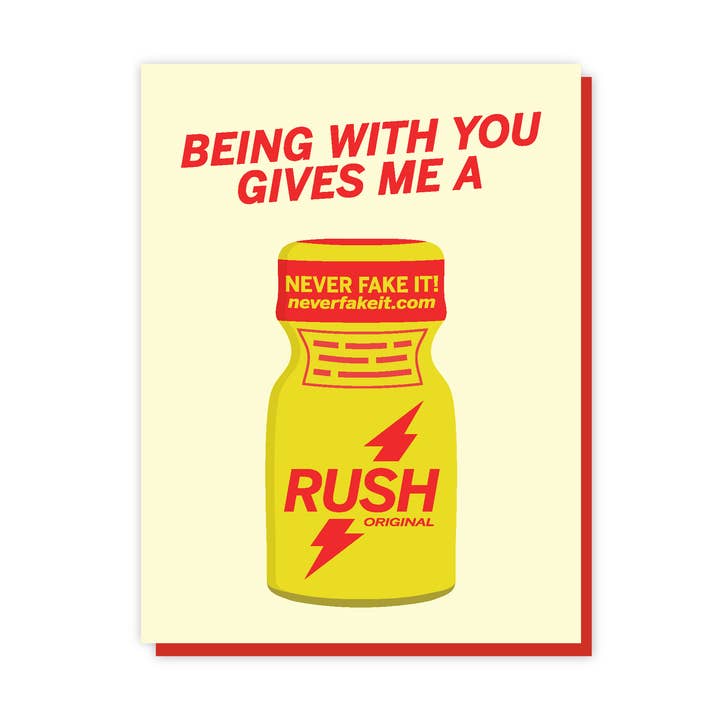 Being With You Gives Me A Rush Greeting Card - Just Fabulous Palm Springs
