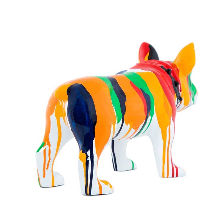 Painted Standing Bulldog  - 13.75" Long