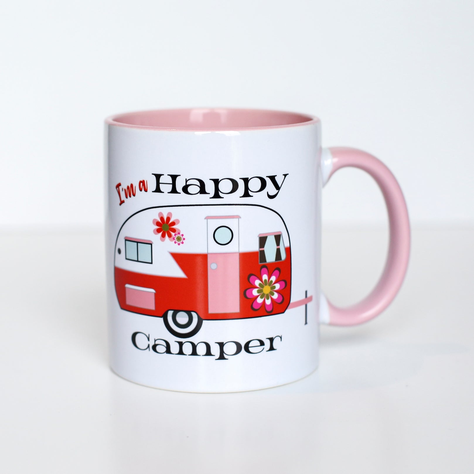 Groovy Happy Camper Vintage Coffee Mug