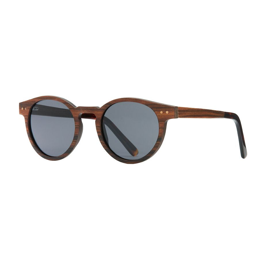 Origins Round Keyhole Polarized Sunglasses - Redwood