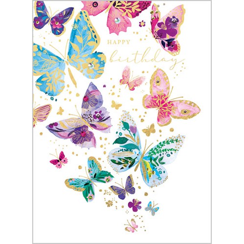 Butterflies Birthday Card